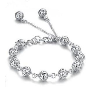 925 Zilveren Holle Bal Armband Voor Vrouwen Meisje Armbanden & Bangles Best Sieraden Accessoire