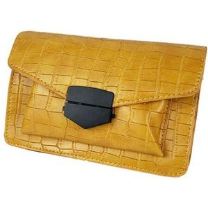 Krokodil Graan Mini Luxe Handtassen Voor Vrouwen Mode Brede Schouderriem Messenger Bag Purse Retro Eenvoudige Stijl Crossbody Tassen