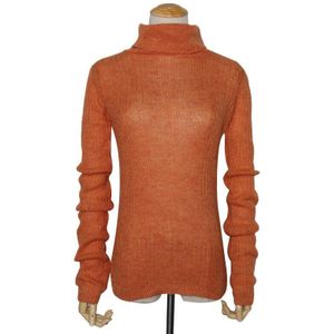 Twotwinstyle Wit Koreaanse Gebreide Trui Voor Vrouwen Coltrui Lange Mouw Herfst Slanke Trui Vrouwelijke Kleding Mode