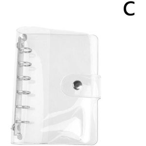 1Pc Transparante Pvc Plastic Clip Bestand FolderA4/A5/A6/A7 Notebook Losbladige Ringband Planner agenda School Kantoorbenodigdheden