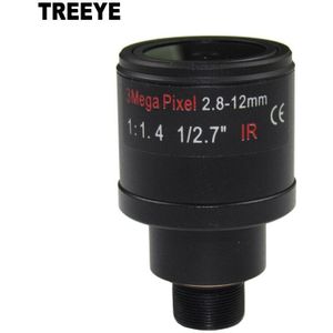 3.0 Megapixel M12 HD 2.8-12mm lens Varifocale IR cctv Lens, F1.4, handmatige focus zoom, kijkhoek 90 ~ 28 graden surveillance camera