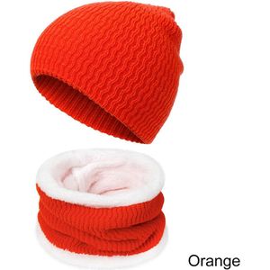 Evrfelan Eenvoudig Hoed & Sjaal Set Voor Vrouwen Mannen Gebreide Warme Hoeden Sjaals 2 Stuks Winter Accessoires Effen Kleur hoed & Sjaal