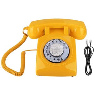Retro Antieke Telefoon Desktop Snoer Vaste Home Telefoon Roterende Wijzerplaat Vintage Ouderwetse Telefoon Voor Home Office Hotel Gebruik
