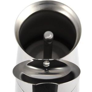 200Ml Draagbare Espresso Koffiezetapparaat Moka Pot Rvs Met Elektrische Kachel Filter Percolator Koffie Brouwer Waterkoker Pot Kit