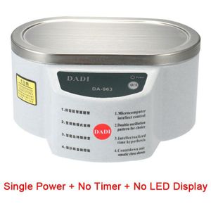 Dubbele Powers Ultrasone Sieraden Cleaner Bad Voor Horloges Contact Lens Glazen Prothese Tanden Elektrische Make Scheermes Borstel Cleaner