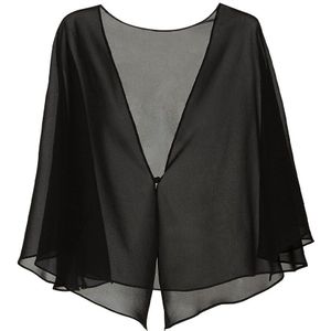 Vrouwen Chiffon Bolero Bridal Jacket Wedding Wraps Cape Avond Party Jurk Mantel Zomerjurk Uit Jas