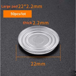 Meubels gehard glas tafel top antislip isolatie transparant siliconen soft rubber salontafel mat pakking