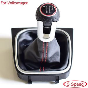 Pookknop Gaiter Boot Lederen Beschermhoes Kraag Voor Volkswagen Golf 6 MK6 Gti Gtd R20 handleiding 5 Speed 6 Speed Abs