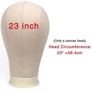 Alileader Goedkope 21/22 &quot;/23&quot;/24 &quot;Canvas Hoofd Training Mannequin Hoofd Mannequin Mannequin Hoofd Pruik stand Pruik Hoofd Standhouder