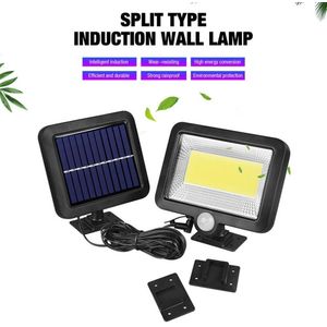 Led Schijnwerper Waterproof Outdoor Solar Power Motion Sensor Spotlight Tuin Binnenplaats Beveiliging Wandlamp Solar Lamp 50W