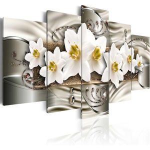 5 Panelen 5D Diy Volledige Vierkante Diamanten Schilderij ""Abstract Bloemen"" Multi-Picture Combinatie 3D Borduurwerk Kit Home decor Style3