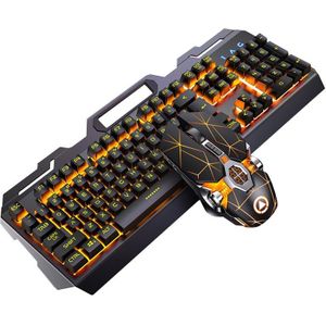 104 Toetsen Rgb Aluminium Gaming Toetsenbord En Rgb Gaming Muis Set