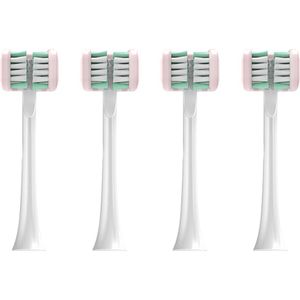 Vervangbare 3D Dimensionale DuPont Zachte Haren Heads voor AZDENT Elektrische Tandenborstel AZ-601 3 stks/partij 4 stks/partij Wit Roze Blauw