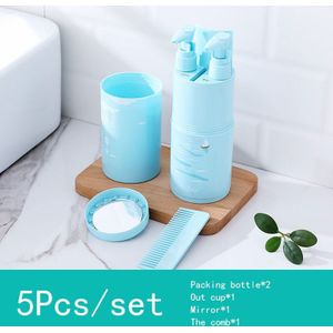 5pce/Set Reiskop Voor Tandenborstel Tand Badkamer Cups Reizen Set Draagbare Tandpasta Handdoek Opslag Paar Cup Wassen Accessorie