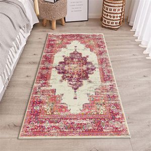 Keuken Mat Retro Perzische Stijl Nachtkastje Mat Vintage Bloemen Tapijt Etnische Bohemen Wasbaar Tapijt Voor Floor Badkamer Deurmat