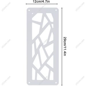 Gordijnen - Witte - Opknoping Scherm Partitie Divider Panel - 12 Stuks