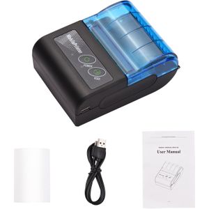 Mini Draagbare Thermische Printer 58Mm 2Inch Draadloze Bluetooth-Compatibele Printer Ontvangst Maker Mini Factuur Bill Printer 2022