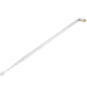 Top Deals 22 cm DAB radio, 100 centimeter van televisie 6 deel telescopische antenne antenne zilver