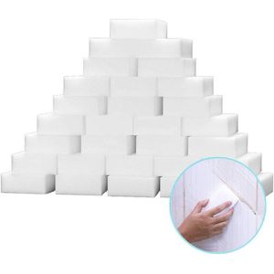 100 Stuks Magic Sponge Eraser Cleaning Melamine Multifunctionele Schuimreiniger