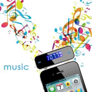 Mini Fm-zender Draadloze LCD 3.5mm In-Car Handsfree Audio Reciever Zwart USB Muziekspeler auto Accessoires