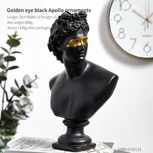 Europa Stijl Zwart Wit Apollo Model Standbeeld Woondecoratie Accessoires Moderne David Art Abstracte Sculptuur Woonkamer Decor