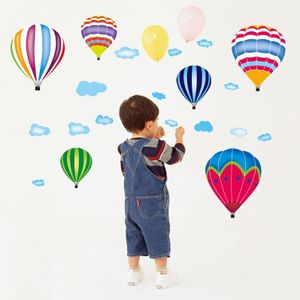 Milieuvriendelijke Luchtballon Muurstickers Voor Kinderkamer Nursery Slaapkamer Decor Zelfklevende Vinyl Decals Art Home Muurschilderingen dc38