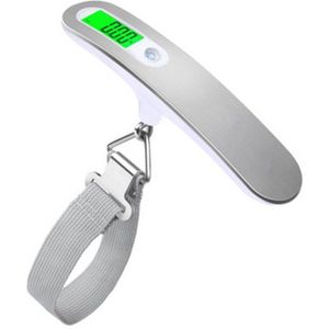 Huishoudelijke Draagbare Mini Draagbare Elektronische Weegschaal 50Kg/110lb Smart Lcd Digitale Display Elektronische Schaal Opknoping Wegen Tool