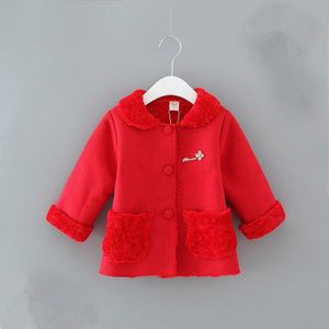 Engeland Stijl Baby Baby Meisjes Kerst Jassen Uitloper Peuter Kinderen Kleding Baby Jassen Jassen 0-2Y