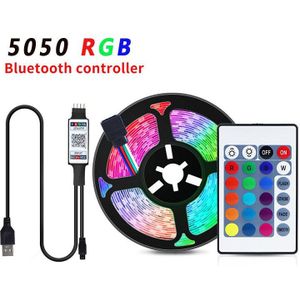 1M 2M 3M 4M 5M Led Tv Licht 5050SMD Rgb Lamp Tape Met Ir Afstandsbediening en Bluetooth App Control Voor Tv Achtergrond Decoratie Verlichting