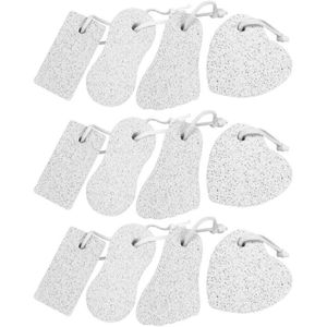 12Pcs Huishoudelijke Puimsteen Pedicure Gereedschap Hard Skin Eelt Remover Voor Voeten