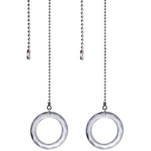4 Sets Kristallen Lamp Pull Kettingen Plafond Ventilator Licht Pull Chain Connector Home 95AC