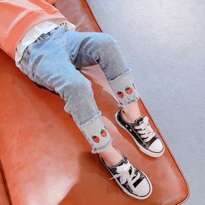 Baby Meisje Herfst Lente Broek Kinderen Jongen Jeans Kids Print Casual Mode