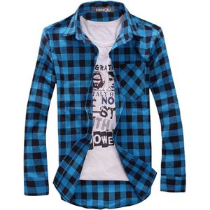 Mannen Plaid Shirt Camisas Sociale 2022 Herfst Mannen Mode Plaid Lange Mouwen Mannelijke Button Down Casual Controleren shirt