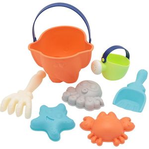 7 Stks/set Kinderen Strand Hark Octopus Krab Emmer Model Play Zand Zandbak Speelgoed Spade Krab Zeester Octopus Bucke, gieter