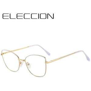 Eleccion Legering Vrouwen Brillen Ondersteuning Recept Brilmontuur Originele Anti Blue Ray Computer Eyewear UV400