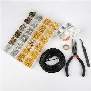 10 Grids Enkele ring/karabijn/Staart keten/Clip gesp Ketting Sieraden Maken Materialen Levert Ijzer Reparatie tool sets