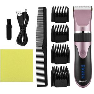 Professionele Haar Trimmer Digitale Usb Oplaadbare Tondeuse Voor Mannen Kapsel Keramische Blade Scheermes Haar Snijder Kapper Machine