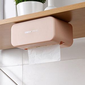 Multifunctionele Bureau Tissues Houder Nordic Servet Doos Badkamer Muur Gemonteerde Tissue Doos Keuken Zelfklevend Papier Lade