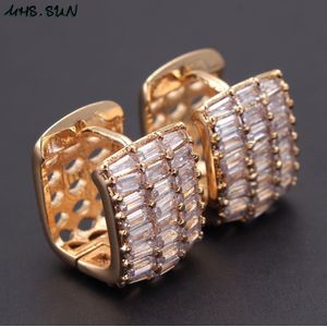 Mhs. Zon Mode Vrouwen Zirkoon Sieraden Luxe Oorringen Goud Kleur Vintage Aaa Cz Steen Oorbellen Voor Wedding Party Accessoires
