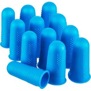 12 Pcs Smeltlijm Vinger Caps Siliconen Vinger Beschermers Voor Lijm Wax Hars Hars Honing Lijmen Cnim