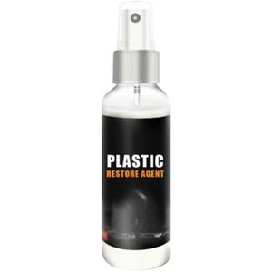 50Ml Plastic Onderdelen Loopvlakvernieuwing Middel Interieur Leer Onderhoud Cleaner Refurbisher Middel Auto Lederen Care Verwijder