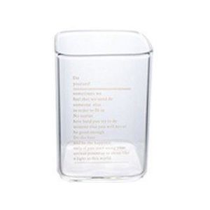 Chic Vierkante Glazen Mok Gold Brief Afdrukken Ontbijt Melk Koffiekopje Kristal Transparante Hittebestendig Drinkware