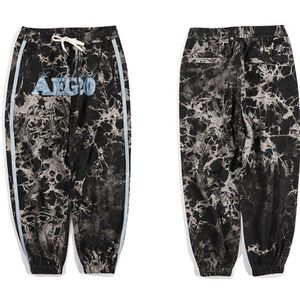 Gonthwid Borduren Kant Streep Tie Dye Joggers Harem Cargo Broek Streetwear Harajuku Hip Hop Casual Baggy Broek Heren Broek