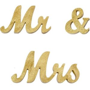 Mr En Mrs Bruiloft Teken, Mr & Mrs Teken Sweetheart Bruiloft Tafeldecoraties, Anniversary & Engagement Party Decoratie