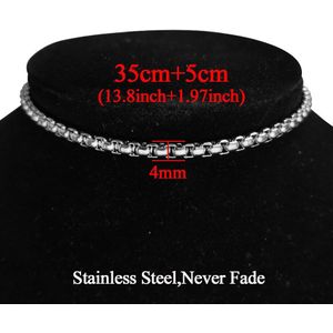 Punk Sleutelbeen Korte Choker Ketting Kraag Verklaring Hip Hop Gold Kleur Rvs 35 + 5Cm Hals Kettingen Voor mannen Vrouwen Sieraden