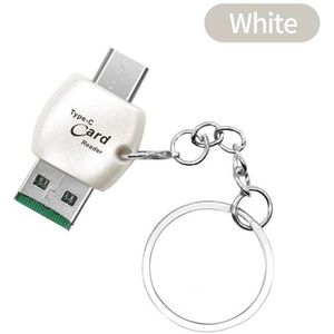 Ankndo Micro Sd Kaartlezer Usb C Otg 2 In 1 2.0 Tf Kaartlezer Voor Pc Laptops Usb Adapter geheugen Flash Drive Type C Reader