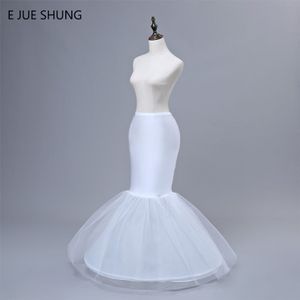 E Jue Shung Een Hoepel Petticoat Slip Crinoline Voor Mermaid Trouwjurken Onderrok Vrouwen Bridal Petticoat Bruiloft Accessoires