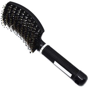 Kappers Kam Gebogen Beervarkenshaar Glad Haar Curling Styling Kam Kam Steil Haar Massage Kam