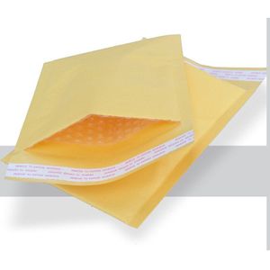 Beste Prijs 40 stks/partij Hoge Qulity Gewatteerde Enveloppen Mailers Geel Zakken Universele 200*250 Kraft Bubble Bag