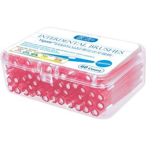 60Pcs Dental Slim Soft Push-Pull Interdentale Borstel Oral Care Tool Mondhygiëne Kleine Borstel Orthodontische Draad borstel